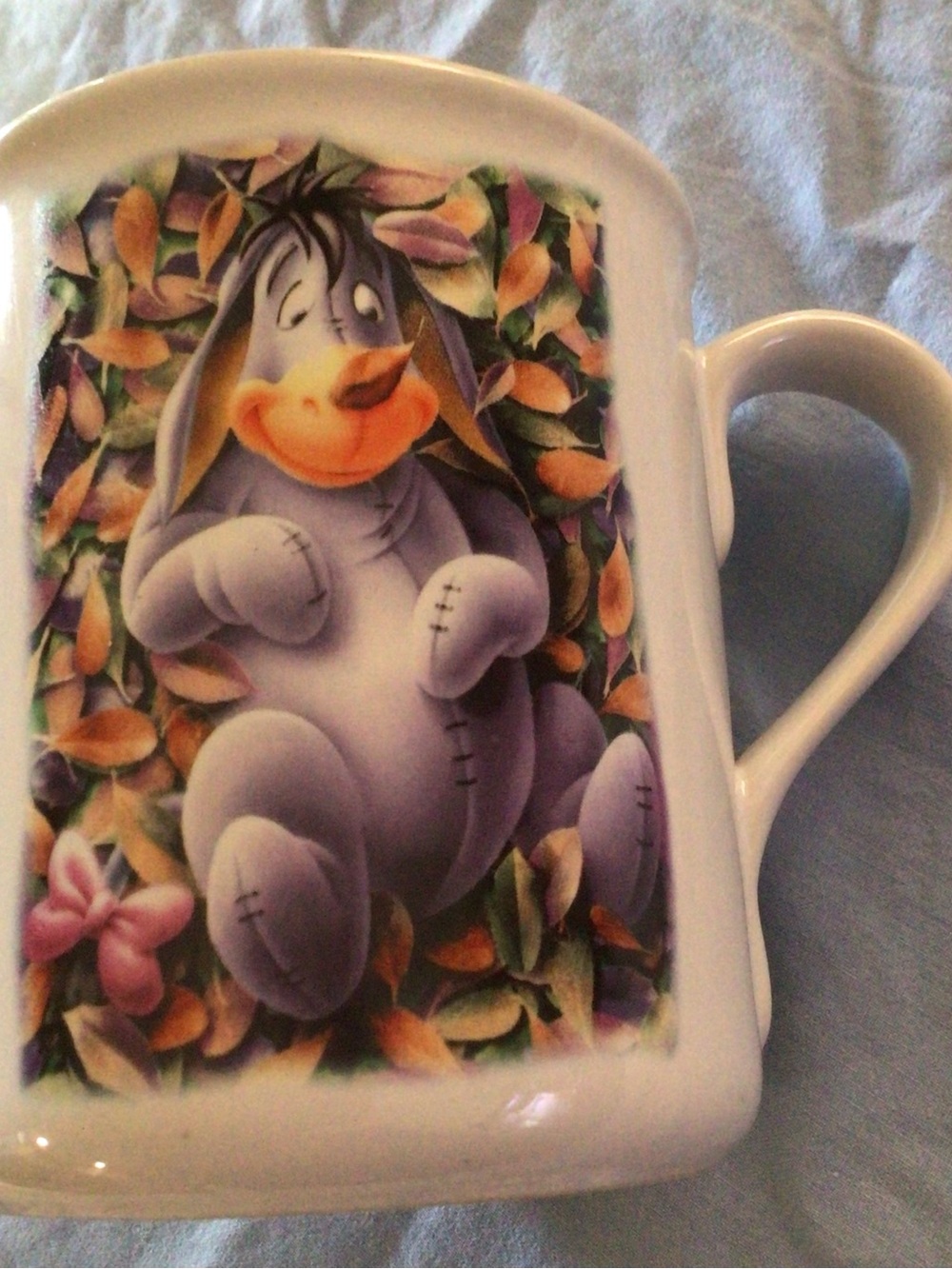 Disney White Eeyore Ceramic Collectible Mug